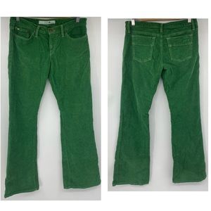Joe's Jeans Green Flare Corduroys 28